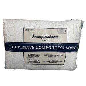 Tommy Bahama Home Ultimate Comfort Embossed Jumbo Palm 2 Pack Pillows